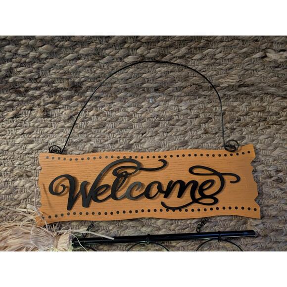 Halloween Wood Metal Light Up Boo Welcome Sign Door Home Decor, Decorative - Picture 3 of 9